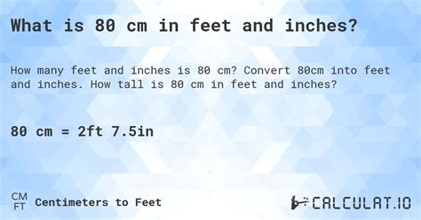 80 Cm In Feet