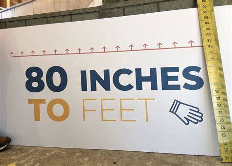 80 Inches Feet