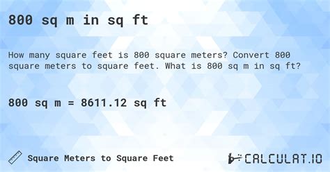 800 M To Feet