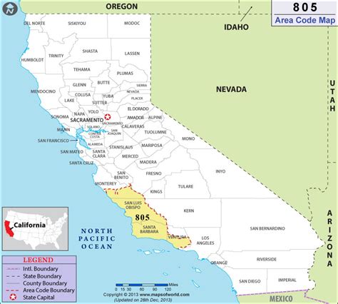 805 area code location california