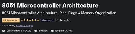 8051 Microcontroller Architecture Udemy