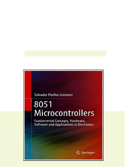 8051 Microcontrollers Hardware Software And Applications
