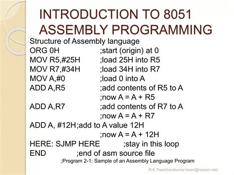 8051 projects net.  These A curated collection of pure 8051 assembly language program...