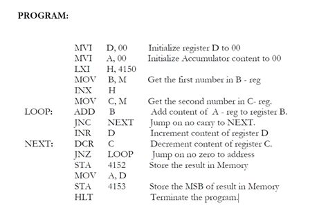 8085 program to multiply two 8 bit numbers using logical …