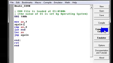 8086 assembler online.  dosasm.  Write, Run & Share Assembly code online using...