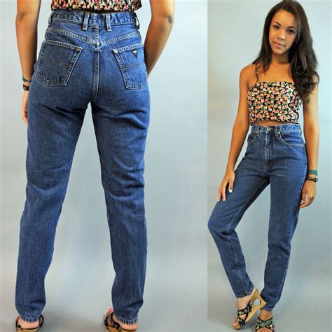 80s High Waist Jeans - Etsy