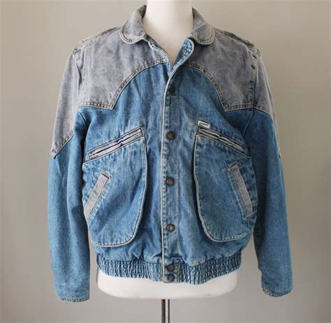 80s Jean Jacket - Etsy