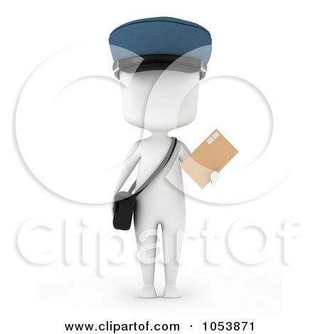 81 3D Mailman Clip Art Royalty Free - GoGraph