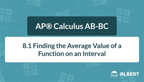 81 Average Value Of A Function