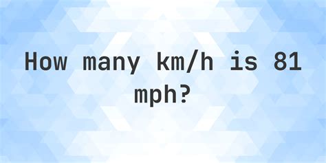 81 Mph