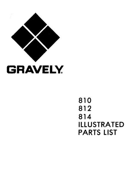 810 812 814 Illustrated Parts List (Oct 15, 1973) - Gravely