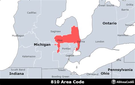 810 area code in michigan
