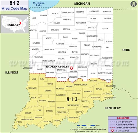 812 area code indiana