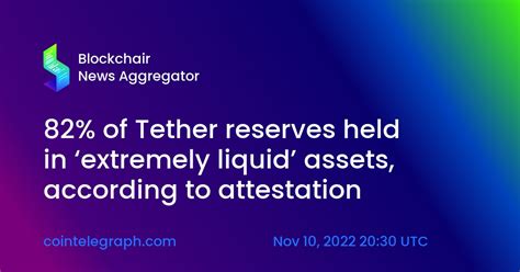 82% of Tether reserves held in extremely liquid assets, according to attestation image 6