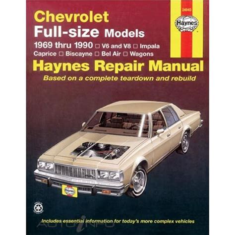 Read Online 82 Chevrolet Impala Haynes Repair Manual 