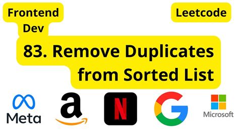 83. Remove Duplicates from Sorted List - XANDER