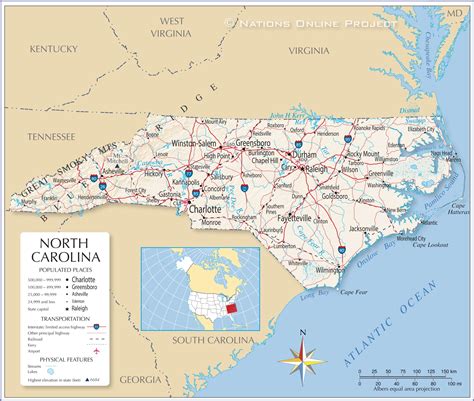 84 imagens e fotos sobre North And South Carolina Map