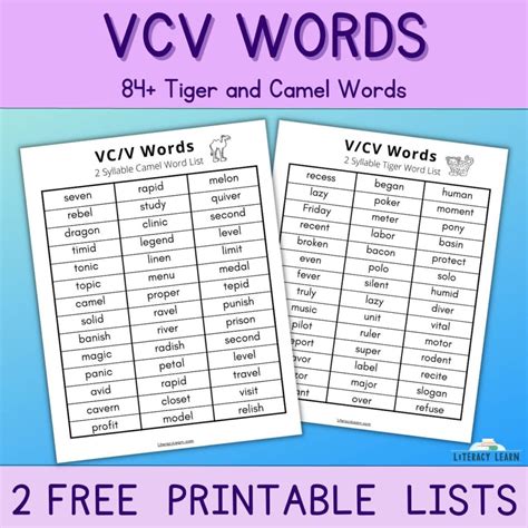 84 Vcv Words Amp Word Lists Free Printables Vccv Words Worksheet - Vccv Words Worksheet