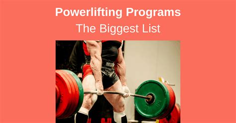 85 Powerlifting Program Spreadsheets: The Biggest List Lift Vault.