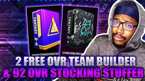 85 ovr team builder fantasy pack. Once your Team Captain reaches 90 OVR, they will provide an additional boost to the players on their Snowball Fight Team (Red or Blue). ... 85 OVR Zero Chill Elite - Exchange 3x 82 OVR Zero Chill Players and 1x 80-81 OVR Player to receive your choice of 1x 85 OVR Zero Chill Elite. ... Rewards: Level 2: 85+ Zero Chill Pack Level 4: 92 OVR … 