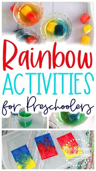 85 Rainbow Activities For Preschoolers The Keeper Of Rainbow Science For Preschoolers - Rainbow Science For Preschoolers