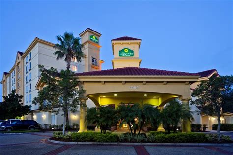 Overview. Located about a 2-minute drive from the Orange County Convention Center and a 4-minute drive from the nearest Interstate 4 on-ramp, La Quinta Inn & Suites Convention Center Orlando is geared towards business or leisure travellers who require a well-priced and pet-friendly hotel with a free breakfast, easy highway access and an outdoor .... 