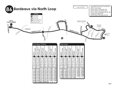 86 Bus Schedule