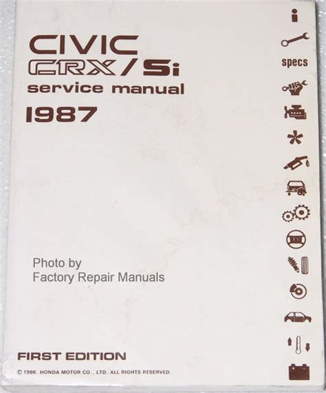 87 crx si repair and service manual. - Haynes workshop manual for fiat ducato.