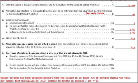 8829 Simplified Method Schedulec Schedulef