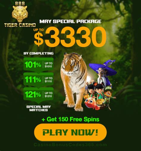 888 Tiger Casino codes bonus sans dépôt 2021