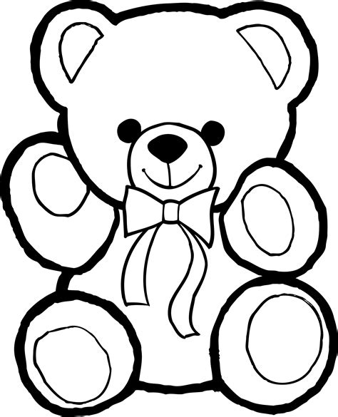 89 Free Printable Teddy Bear Coloring Pages Bear Pictures To Colour - Bear Pictures To Colour