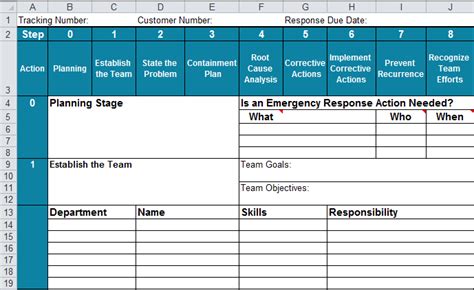 8d Problem Solving Process Excel Templates Excel Flevypro Document Flevy