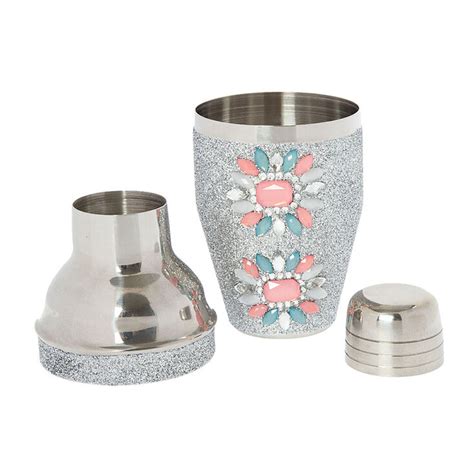 8in Metal Cocktail Shaker With Bling Top - HomeGoods