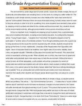 8th Grade Argumentative Essay Packet Professional 8th Grade Argumentative Essay - 8th Grade Argumentative Essay