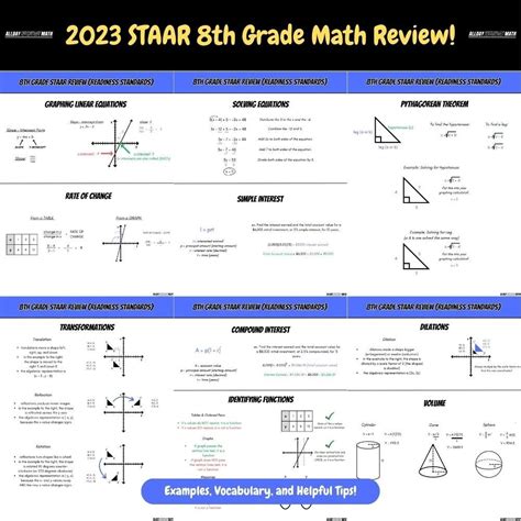 8th grade math staar review