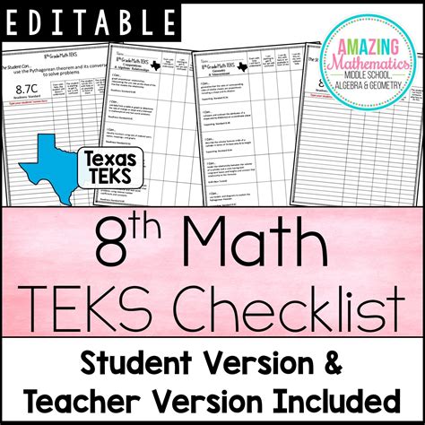 8th Grade Math Teks Mathworks Texas State University Teks 8th Grade Math - Teks 8th Grade Math