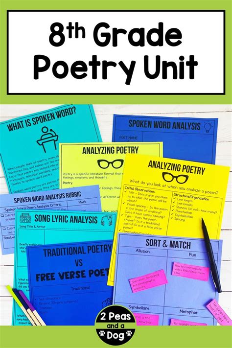 8th Grade Poetry Unit Ndash 2 Peas And 8th Grade Poetry Lesson - 8th Grade Poetry Lesson