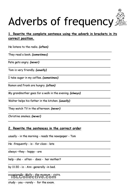 8th Grade Present Simple Adverbs Of Frequency Worksheet 8th Grade Grammar Adverbs Worksheet - 8th Grade Grammar Adverbs Worksheet
