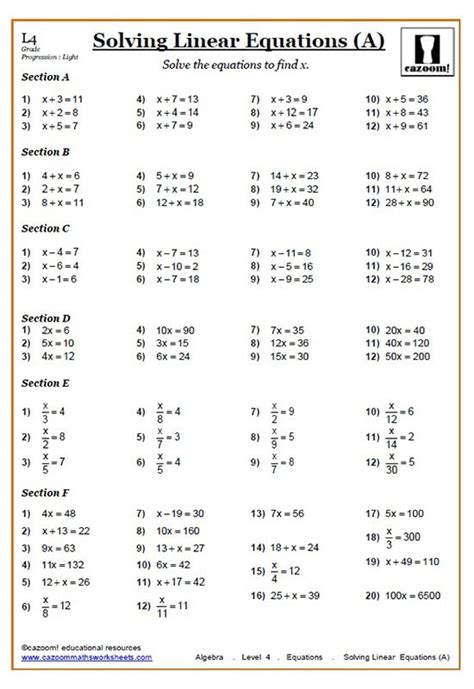 8th Grade Solve Linear Equations With Rational Numbers Solve Equations With Rational Coefficients Worksheet - Solve Equations With Rational Coefficients Worksheet