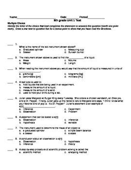 Full Download 8Th Grade Science Final Exam Answers 