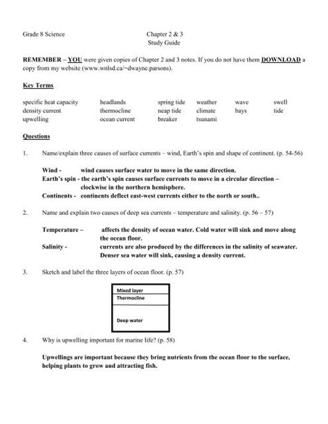 Download 8Th Grade Science Notebook Answer Key 