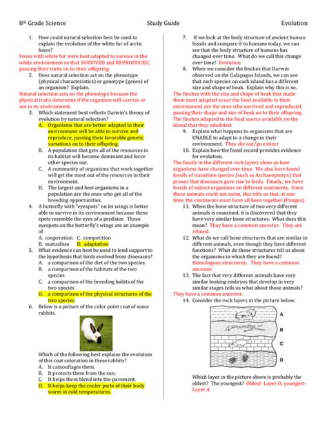 Download 8Th Grade Science Study Guide 1 File Type Pdf 