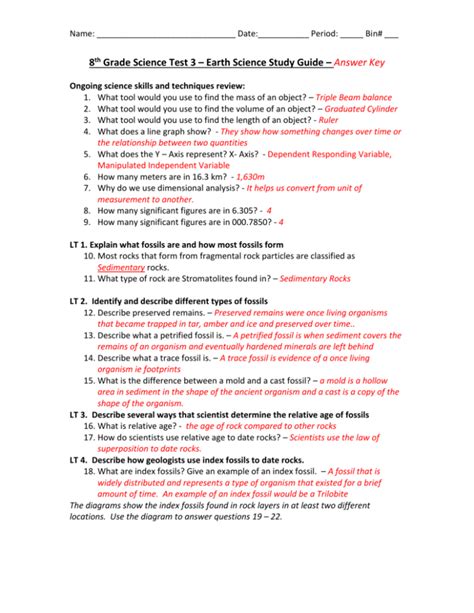 Full Download 8Th Grade Study Guide For Science Cst 
