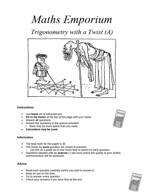9) C2 Differentiation Questions PDF Triangle Trigonometry