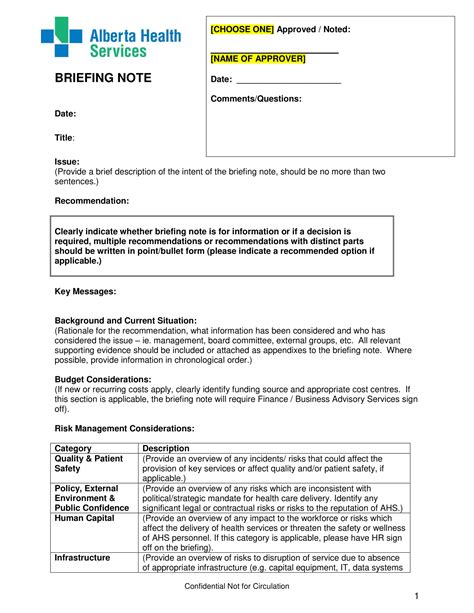 9+ Briefing Note Examples PDF Examples