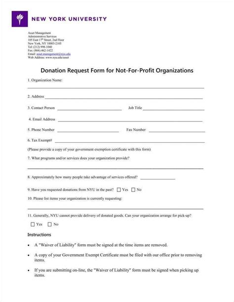 9+ Donation Application Form Templates Free Pdf Format with regard to