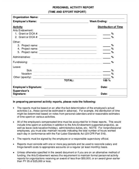 9+ Employee Activity Report Templates Docs, Word, Pages, PDF