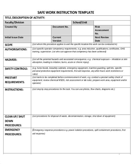 9+ Instruction Sheet Templates Free Sample, Example Format