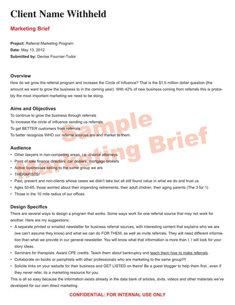 9+ Marketing Brief Examples PDF Examples