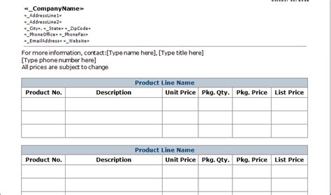 9+ Pricing Templates Excel Templates